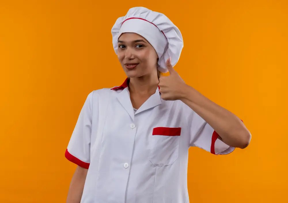 Chef Ananya smiling warmly beside her simmering copper pots of slow-cooked dal